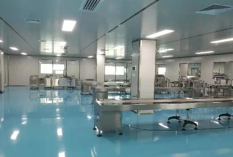 Yuanze production workshop with rows of equipment and workstations