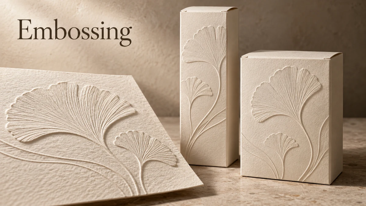 Embossed carton reference