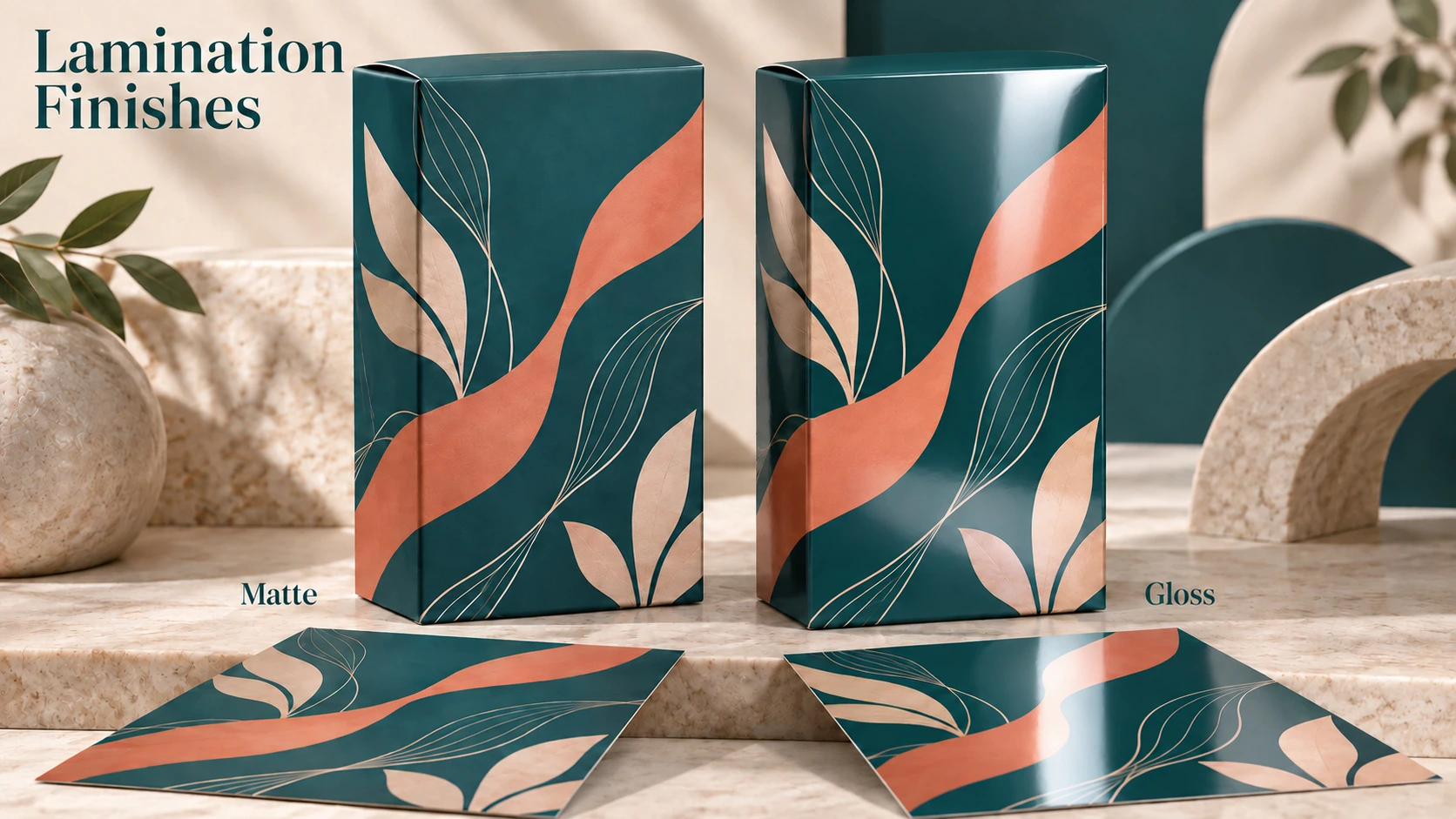 Matte and gloss lamination reference