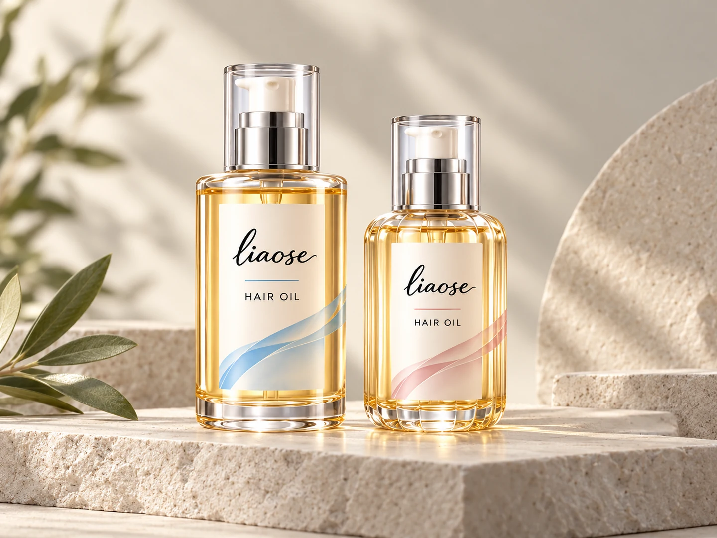 Hair Oil product presentation reference