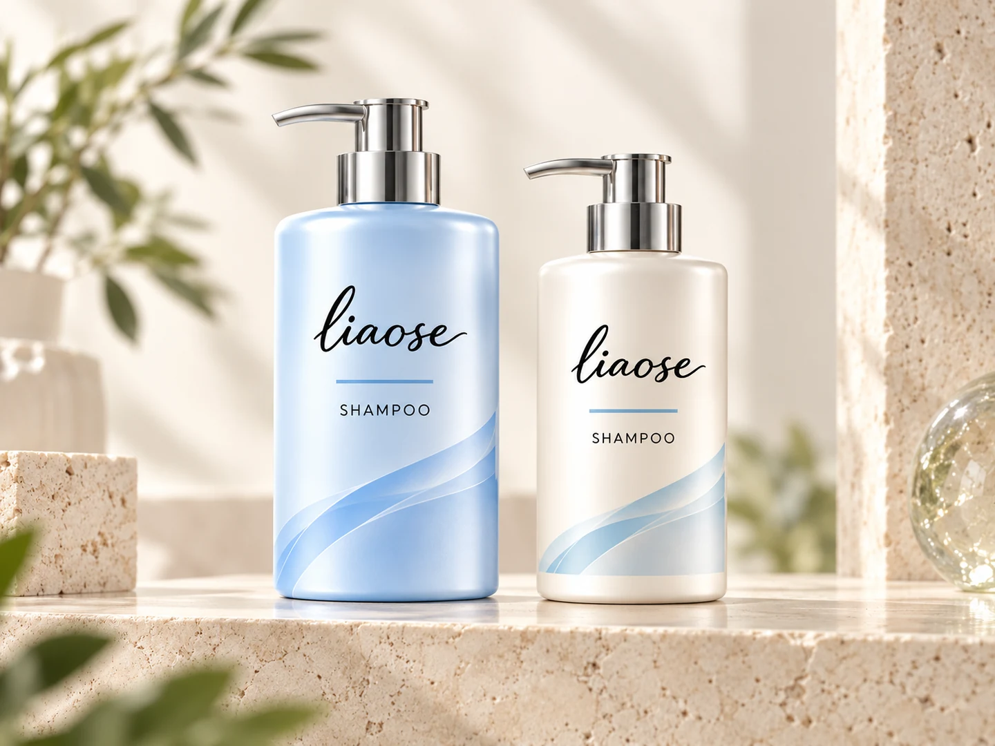 Shampoo product presentation reference